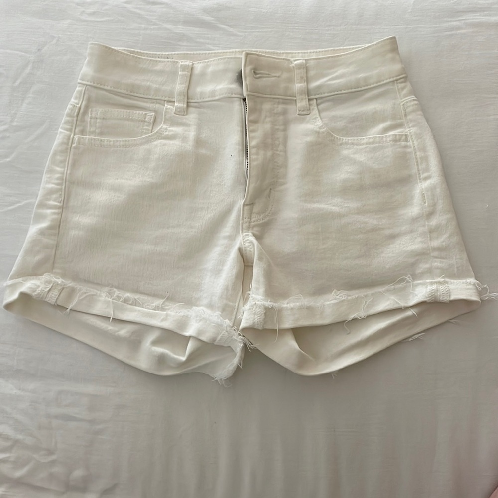 American Eagle, Hi-Rise Shortie, Denim, Shorts, Size: 0